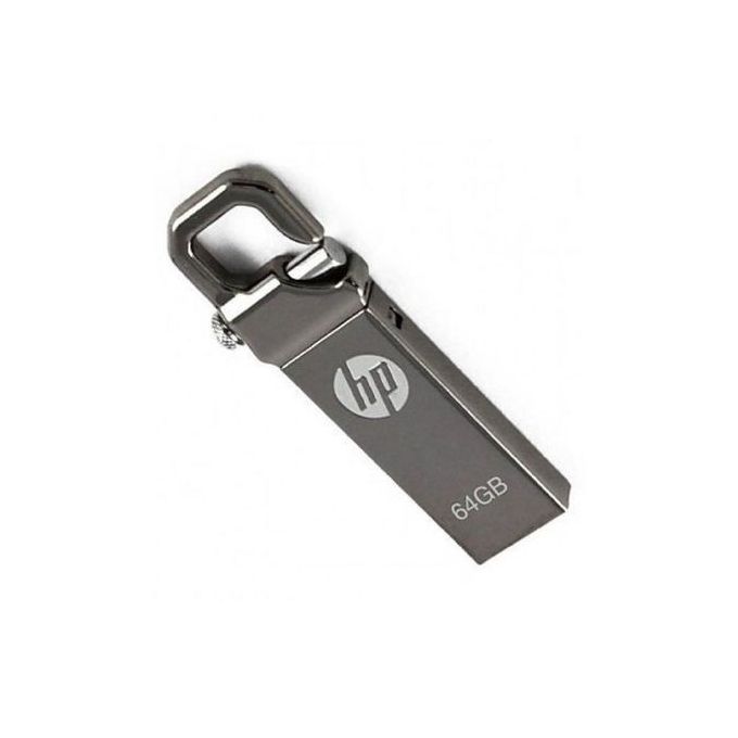 HP Flash Disk With Clip - 64GB - Silver