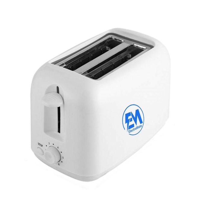 Em Automatic 2 Bread Toaster Breakfast Machine - White