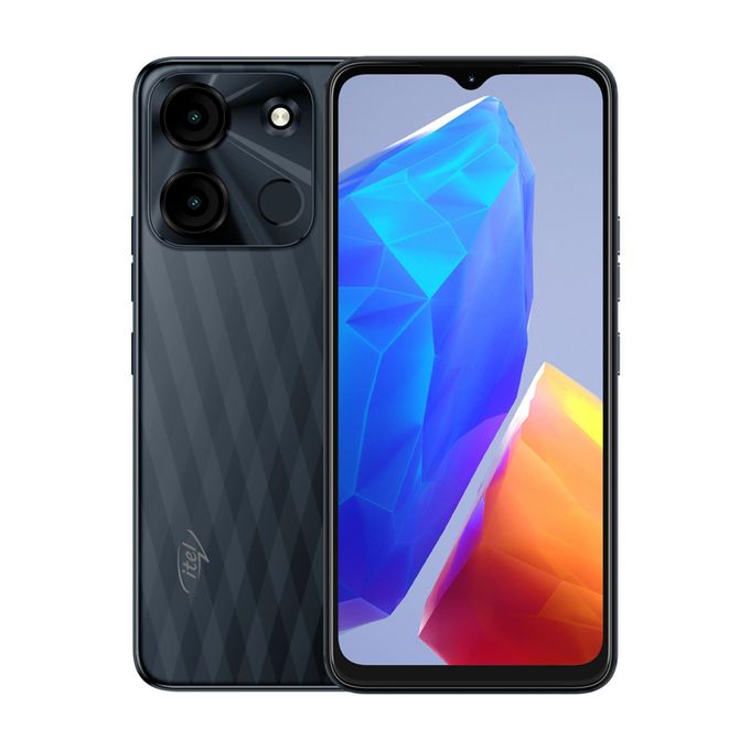 Itel A60s, 6.6&quot;, 128GB + 4GB RAM, Dual SIM, 5000mAh, 4G -?Shadow Black (1YR WRTY)