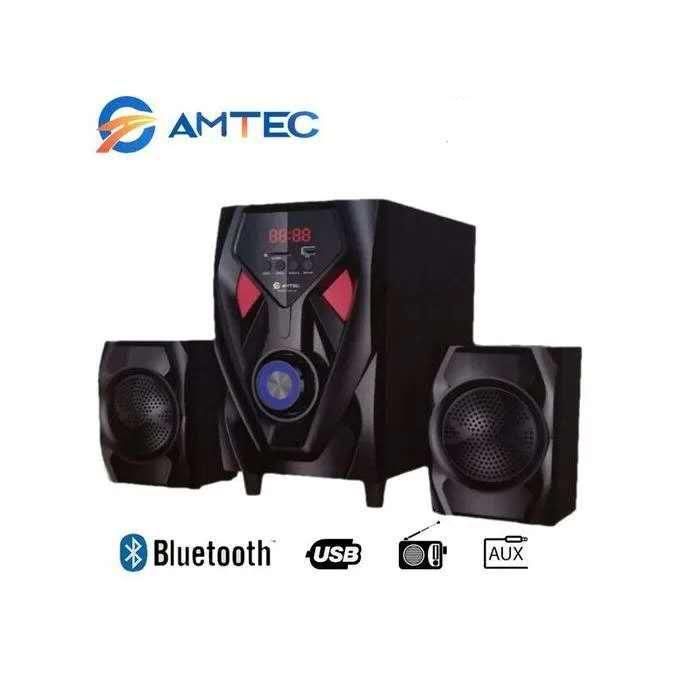 Amtec AM-108 Subwoofer Amtec System 2.1CH 8000wts BT/FM (1YR WRTY)