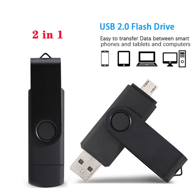 OTG USB Flash Drive - Black 128GB