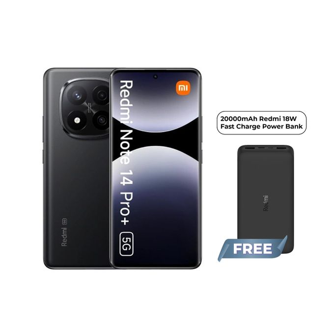 XIAOMI Redmi Note 14 Pro+ 5G, 6.67&quot;, 256GB + 8GB (Dual SIM), 5110mAh, Midnight Black (1YR WRTY)