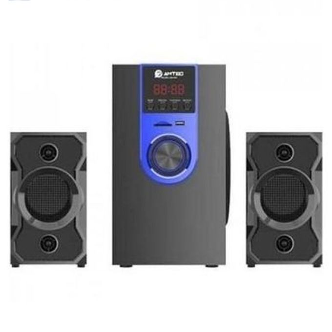 Amtec AM-008 2.1CH HOME THEATRE SYSTEM USB/SD/FM 5000W-Amtec Blue/Red (1YR WRTY)