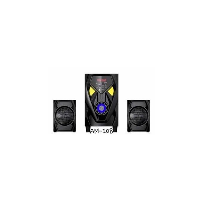 Amtec AM-108 Subwoofer Amtec System 2.1CH 8000wts BT/FM (1YR WRTY)