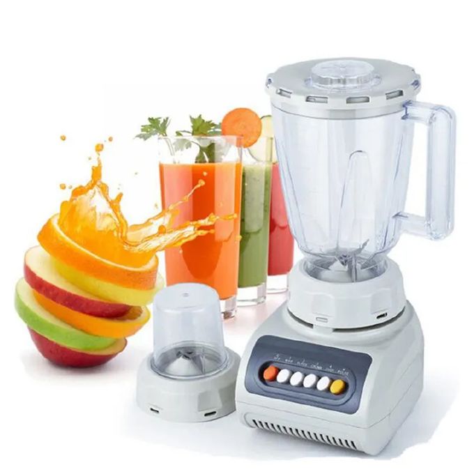 Rashnik RN-999 2 In 1 Blender &amp; Grinder – 1.5L – 400W - White