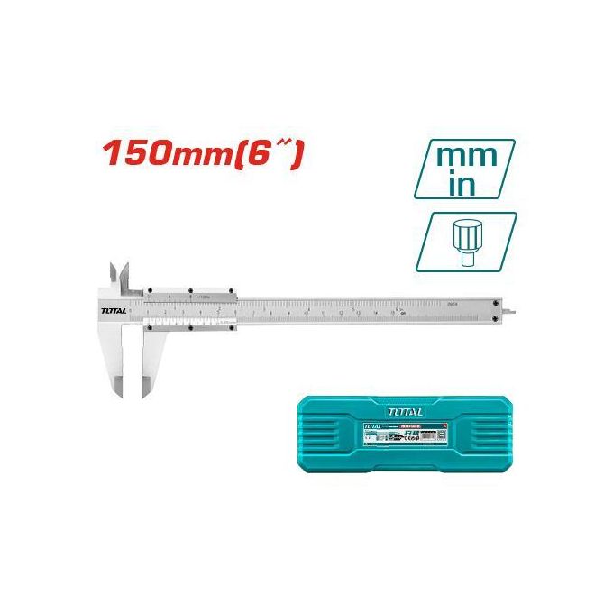 TOTAL TMT311501 Vernier caliper Range:0-150mm Reading:0.05mm
